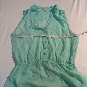 Guess Mint Green Sleeveless Chiffon Dress